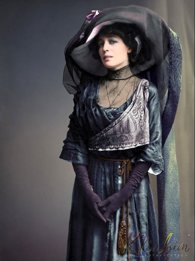 Anna Pavlova and other beauties of Tsarist Russia in colorized archival photos