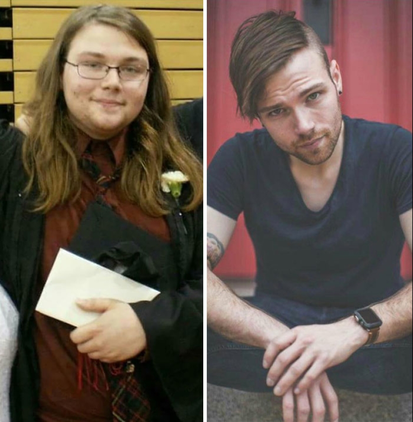 Antes y después: 30 increíbles ejemplos de la transformación con la pérdida de peso