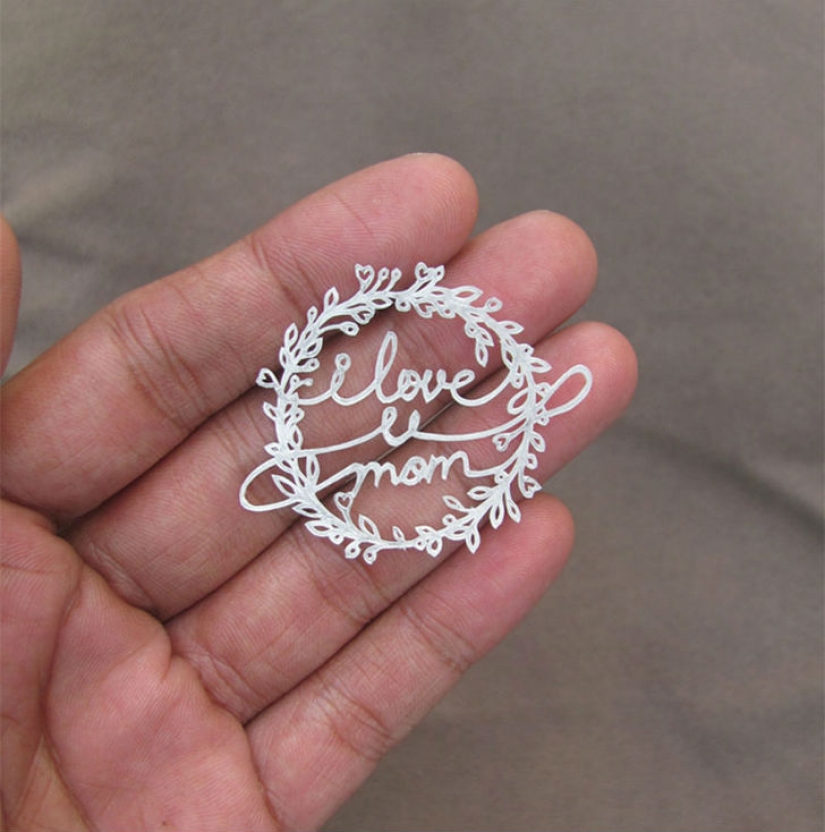 ¡Aquí está cómo cortarlo del papel!