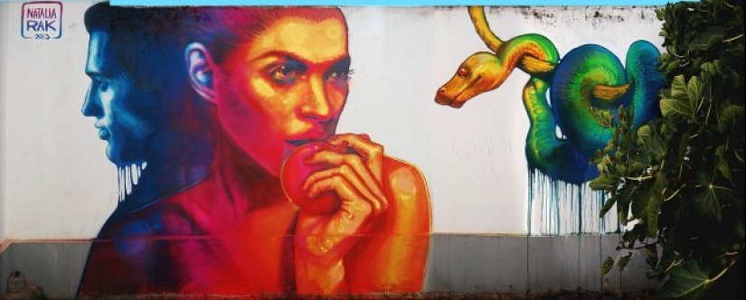 Arte urbano a gran escala y brillante de la artista polaca Natalia Rak Arte urbano a gran escala y brillante de la artista polaca Natalia Rak