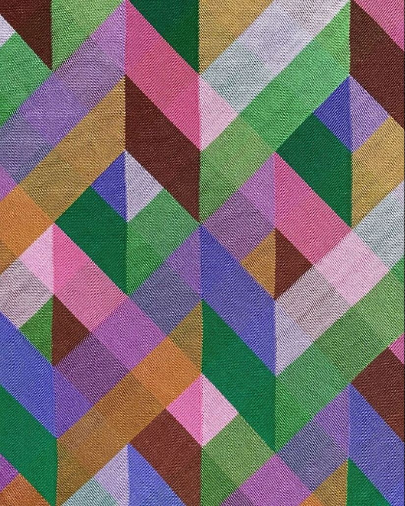 Artist Crafts Hypnotic Geometric Textiles That Appear 3D