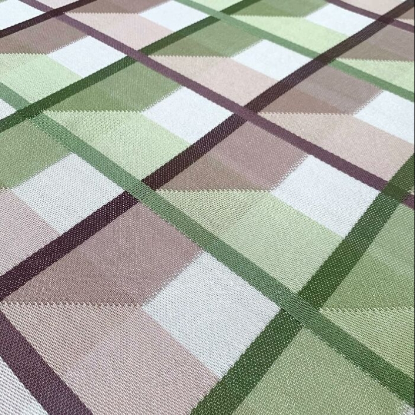 Artist Crafts Hypnotic Geometric Textiles That Appear 3D