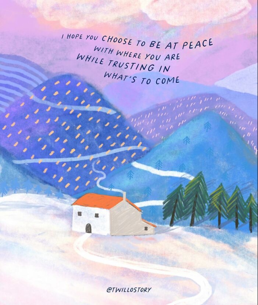 Artist Creates Uplifting Illustrations For Mental Wellness And Positivity