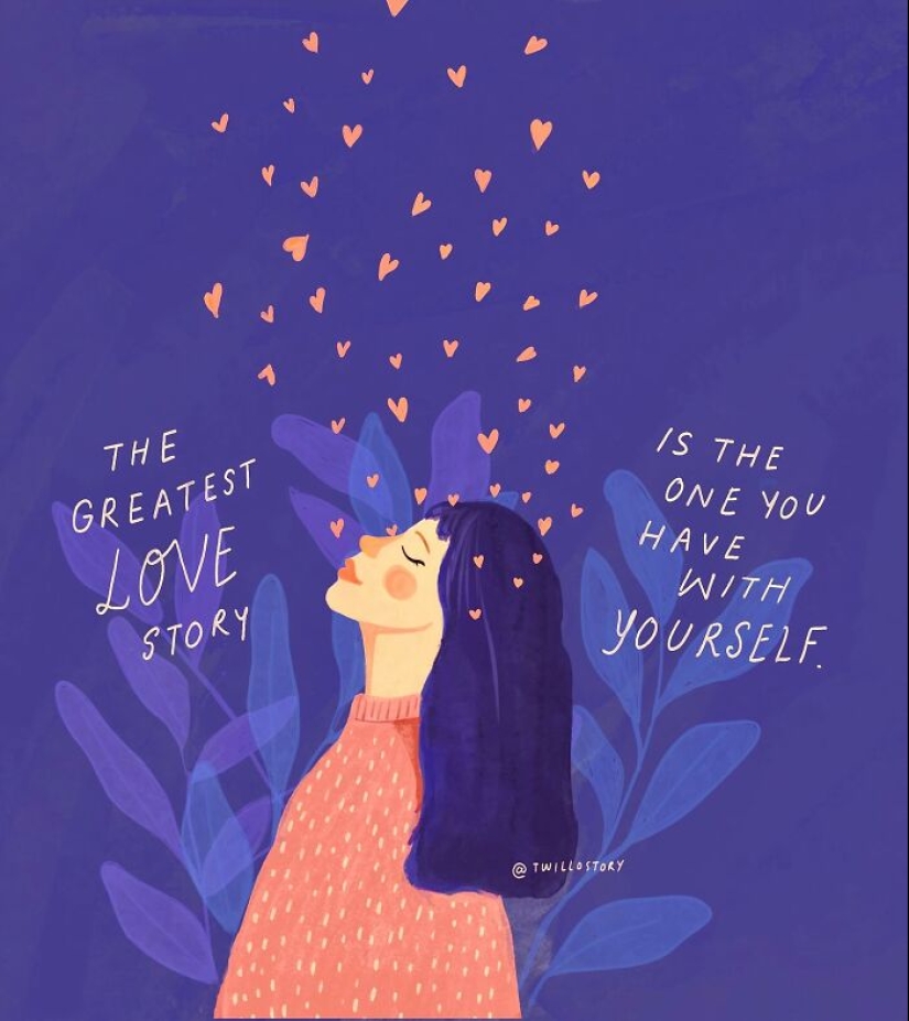 Artist Creates Uplifting Illustrations For Mental Wellness And Positivity