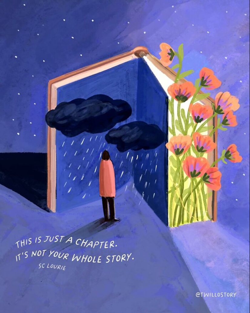 Artist Creates Uplifting Illustrations For Mental Wellness And Positivity