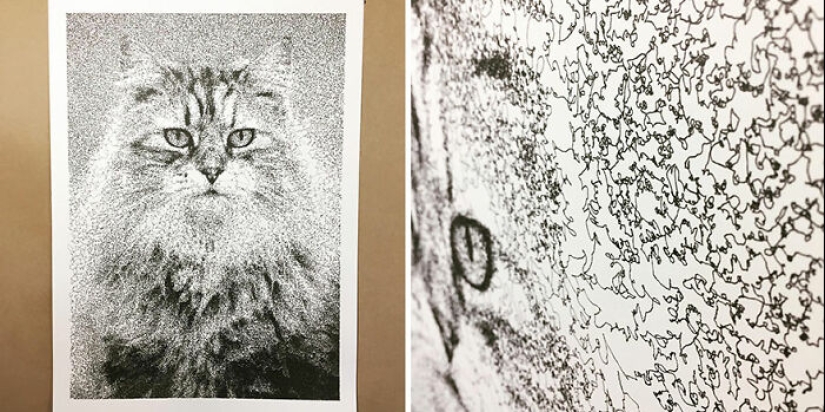 Artist Developed A Python Algorithm That Turns Simple Scribbles Into Art