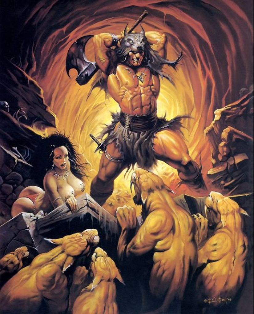 Artist Ken Kelly and his amazing fantasy art