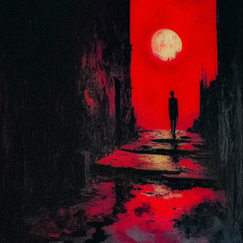 Artist Paints Dark And Creepy Scenes Inspired By Industrial Decay And Folklore