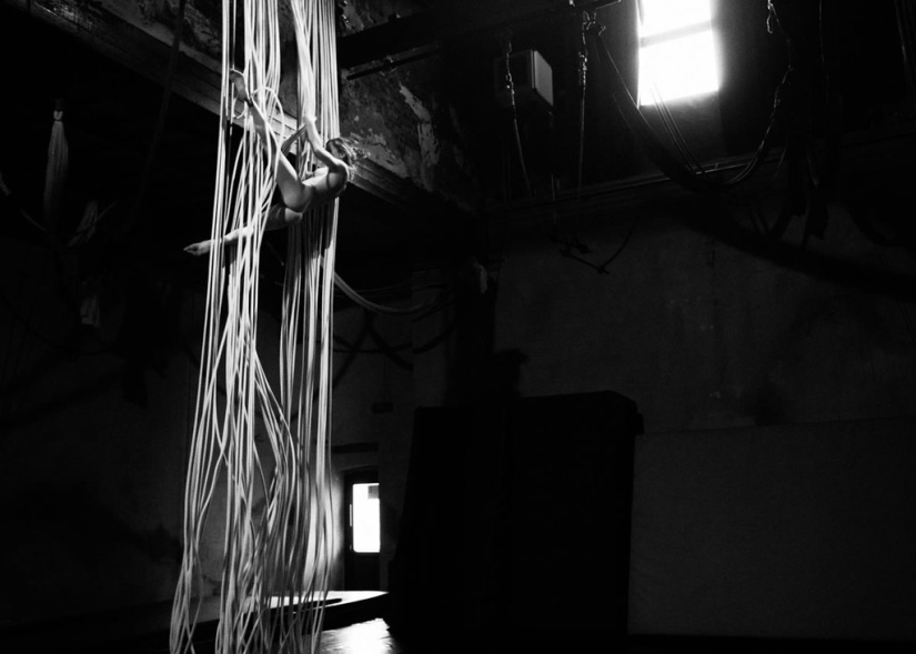 Artistas de circo fotografiados por Bertil Nilsson