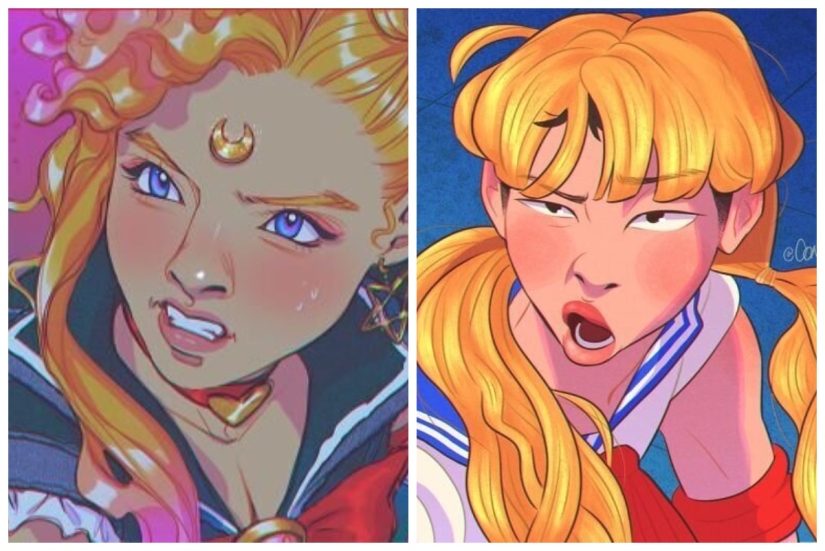 Artistas ilustradores decidió tomar una nueva mirada a Sailor moon