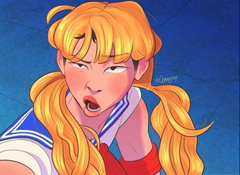 Artistas ilustradores decidió tomar una nueva mirada a Sailor moon