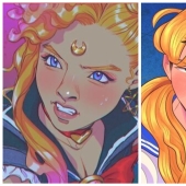 Artists-illustrators decided to take a new look at Sailor moon