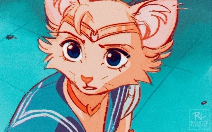 Artists-illustrators decided to take a new look at Sailor moon Artists-illustrators decided to take a new look at Sailor moon