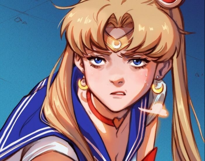 Artists-illustrators decided to take a new look at Sailor moon Artists-illustrators decided to take a new look at Sailor moon