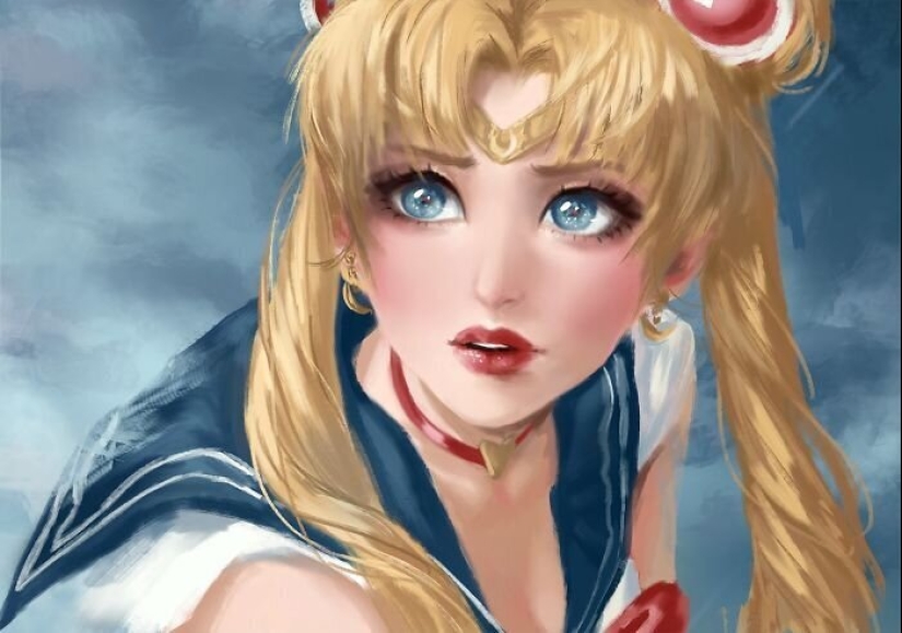 Artists-illustrators decided to take a new look at Sailor moon Artists-illustrators decided to take a new look at Sailor moon