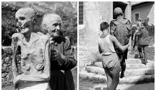 As residents of the Italian town many centuries shared bread and salt with mummies