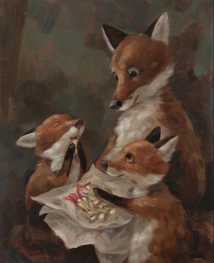 Aspectos inesperados de la vida animal en las pinturas de Alison Friend