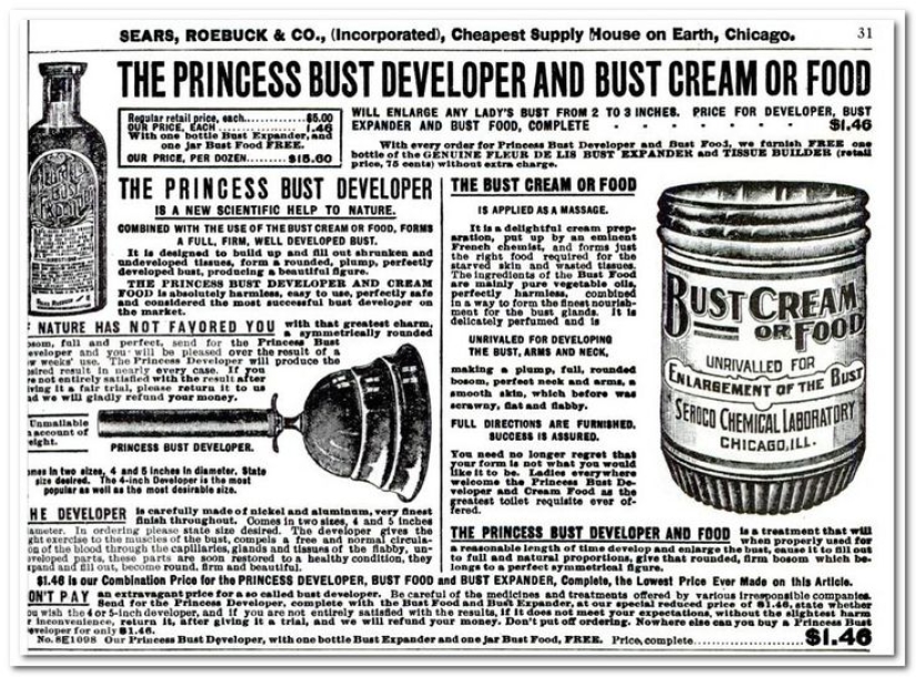 Aumento de senos hace 100 años. ¿Cómo fue? Aumento de senos hace 100 años. ¿Cómo fue?