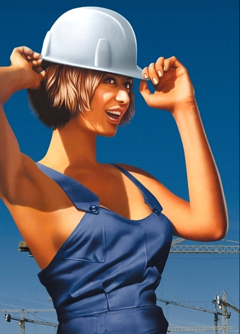 Awesome "Soviet" pin-up of Valeria Barykina Awesome "Soviet" pin-up of Valeria Barykina