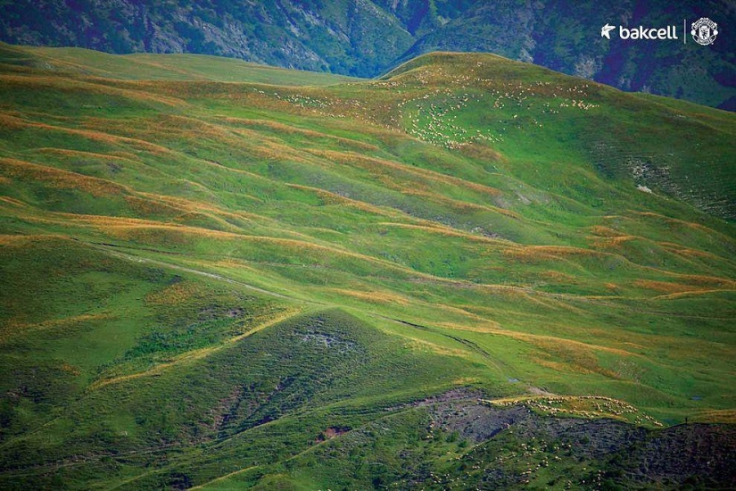 Azerbaiyán a vista de pájaro