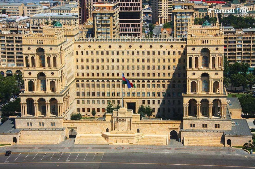 Azerbaiyán a vista de pájaro