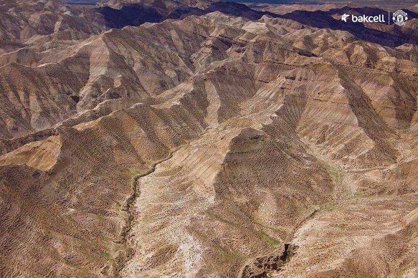 Azerbaiyán a vista de pájaro