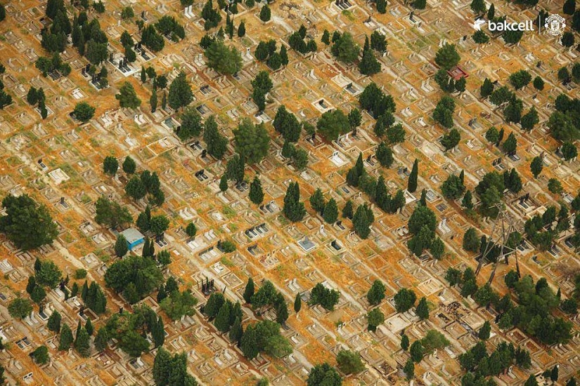 Azerbaiyán a vista de pájaro