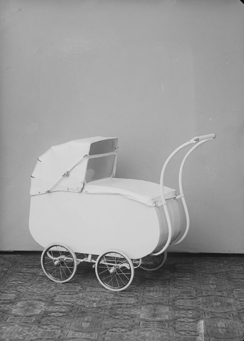 Baby strollers from different eras, striking with their crazy design
