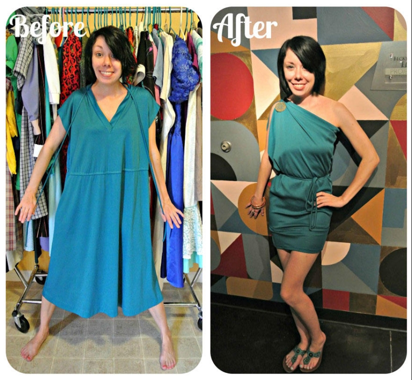 Before and after: amazing transformations of second-hand clothes Before and after: amazing transformations of second-hand clothes