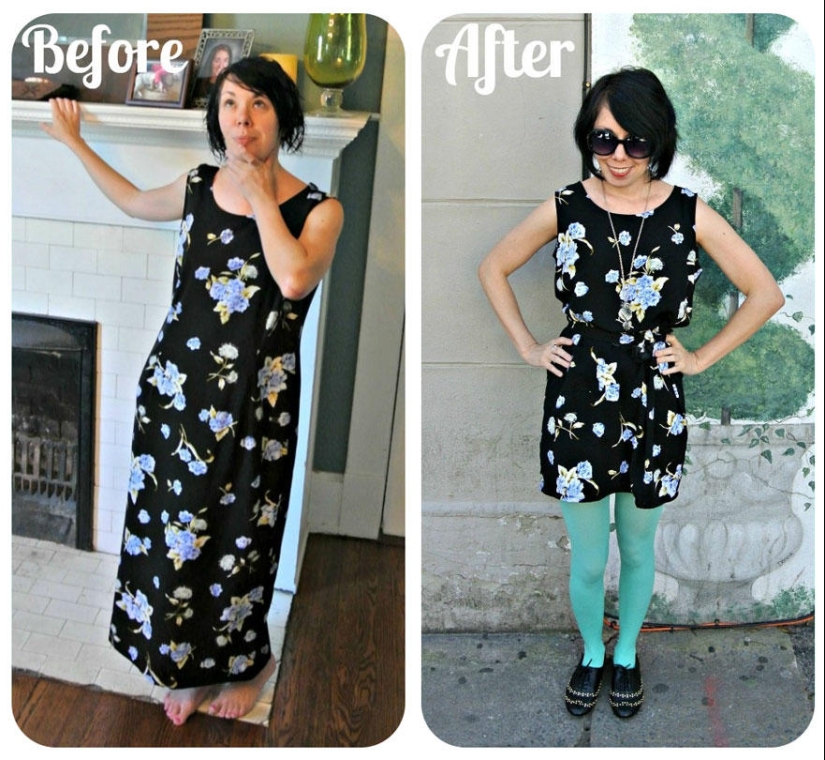 Before and after: amazing transformations of second-hand clothes Before and after: amazing transformations of second-hand clothes