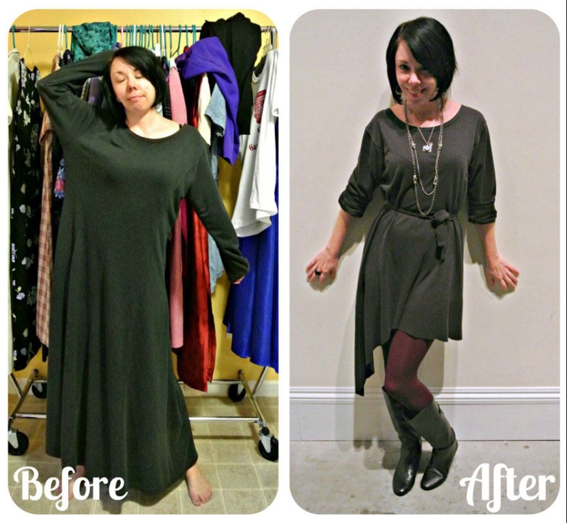 Before and after: amazing transformations of second-hand clothes Before and after: amazing transformations of second-hand clothes