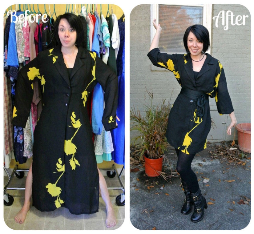 Before and after: amazing transformations of second-hand clothes Before and after: amazing transformations of second-hand clothes