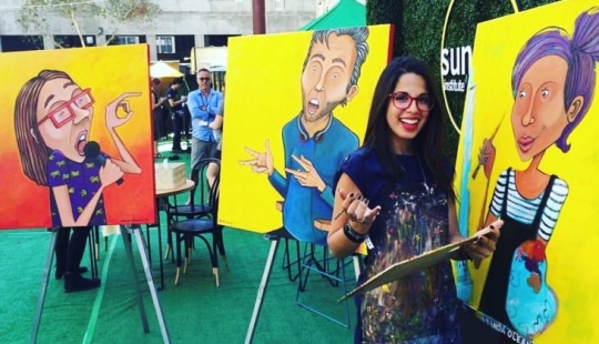 Behind the scenes of love: an American artist paints a real relationship