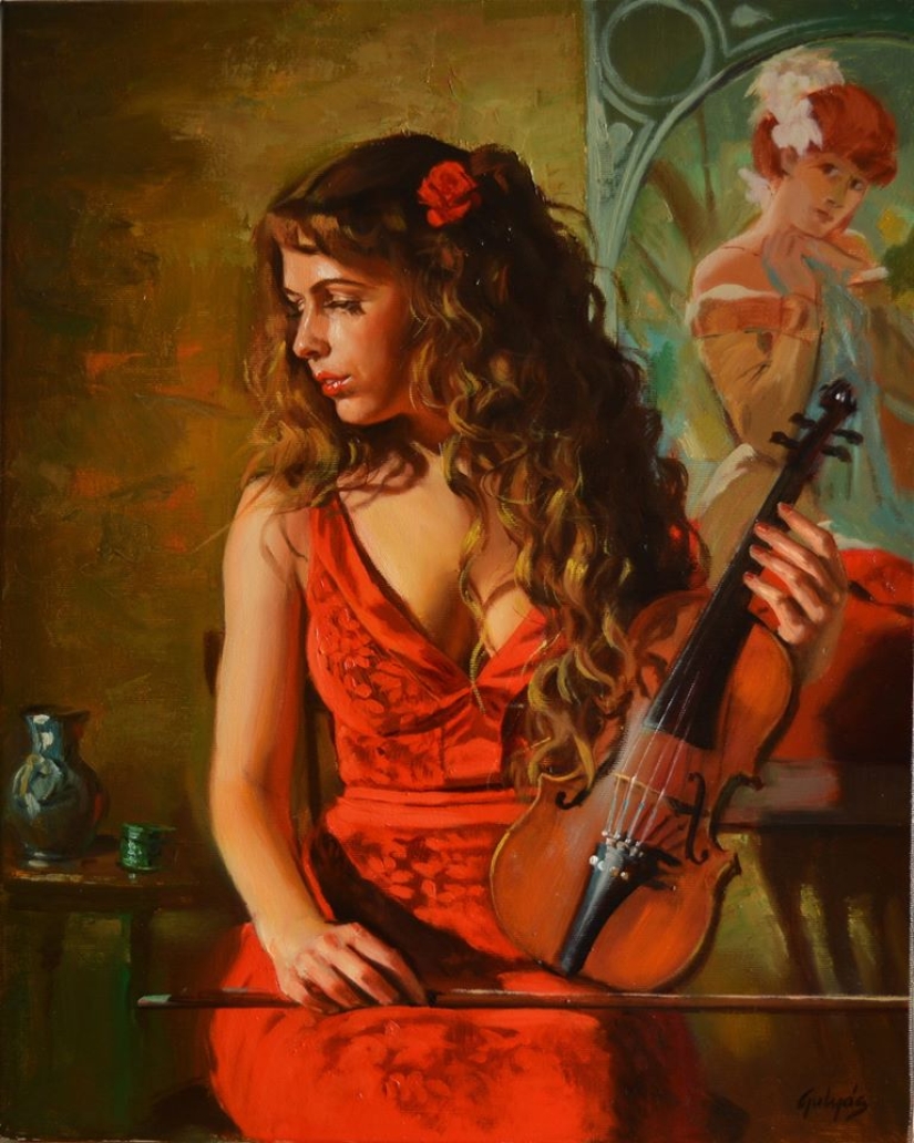 Belleza femenina inmodesta del artista húngaro Laszlo Gulyas Belleza femenina inmodesta del artista húngaro Laszlo Gulyas