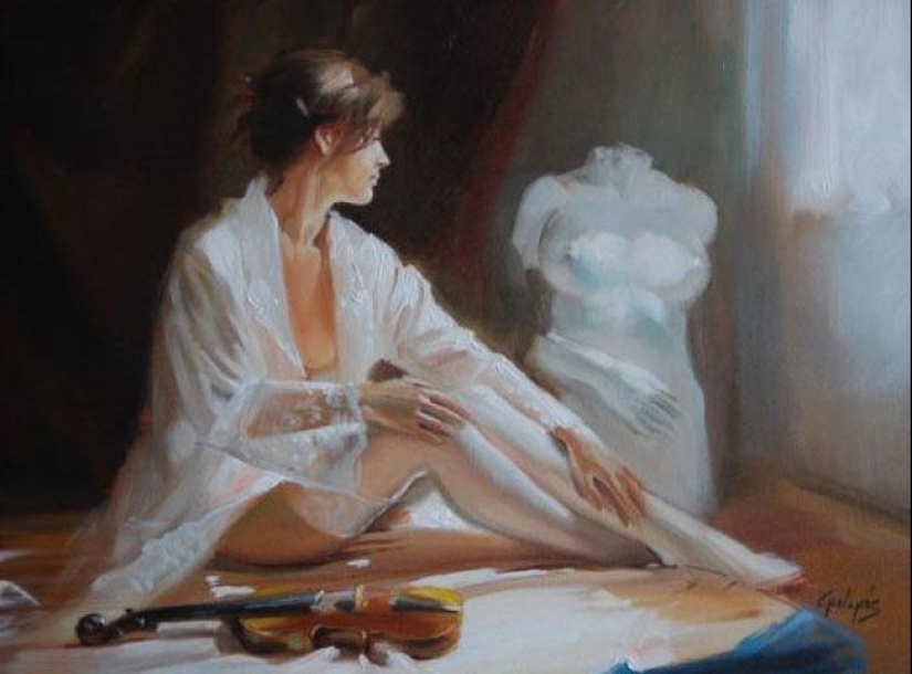 Belleza femenina inmodesta del artista húngaro Laszlo Gulyas Belleza femenina inmodesta del artista húngaro Laszlo Gulyas