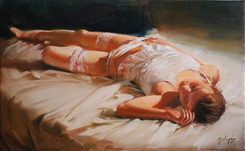 Belleza femenina inmodesta del artista húngaro Laszlo Gulyas Belleza femenina inmodesta del artista húngaro Laszlo Gulyas