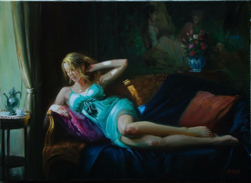 Belleza femenina inmodesta del artista húngaro Laszlo Gulyas Belleza femenina inmodesta del artista húngaro Laszlo Gulyas