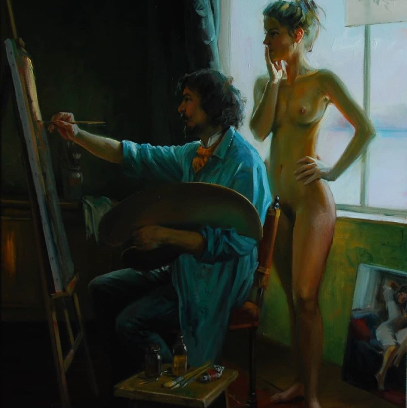 Belleza femenina inmodesta del artista húngaro Laszlo Gulyas Belleza femenina inmodesta del artista húngaro Laszlo Gulyas