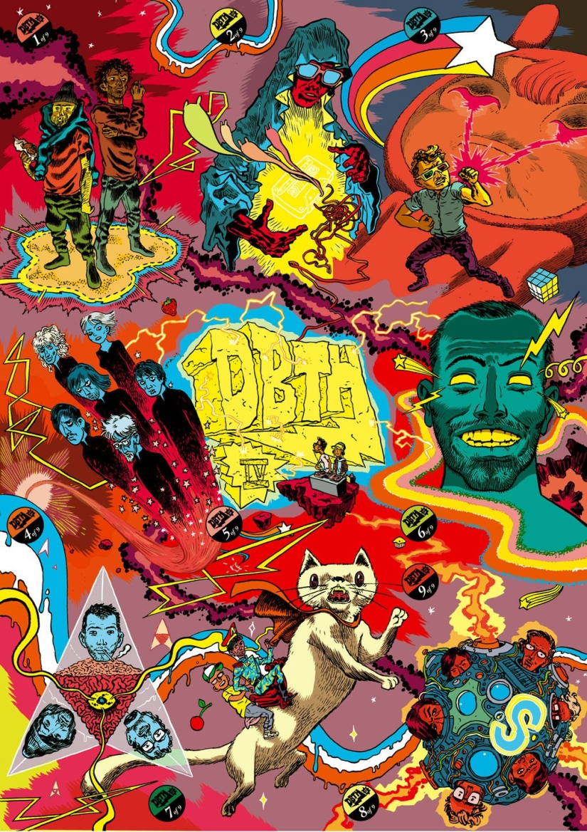 Belleza, mutantes y el thrash-ficción arte de Ralph Nisa