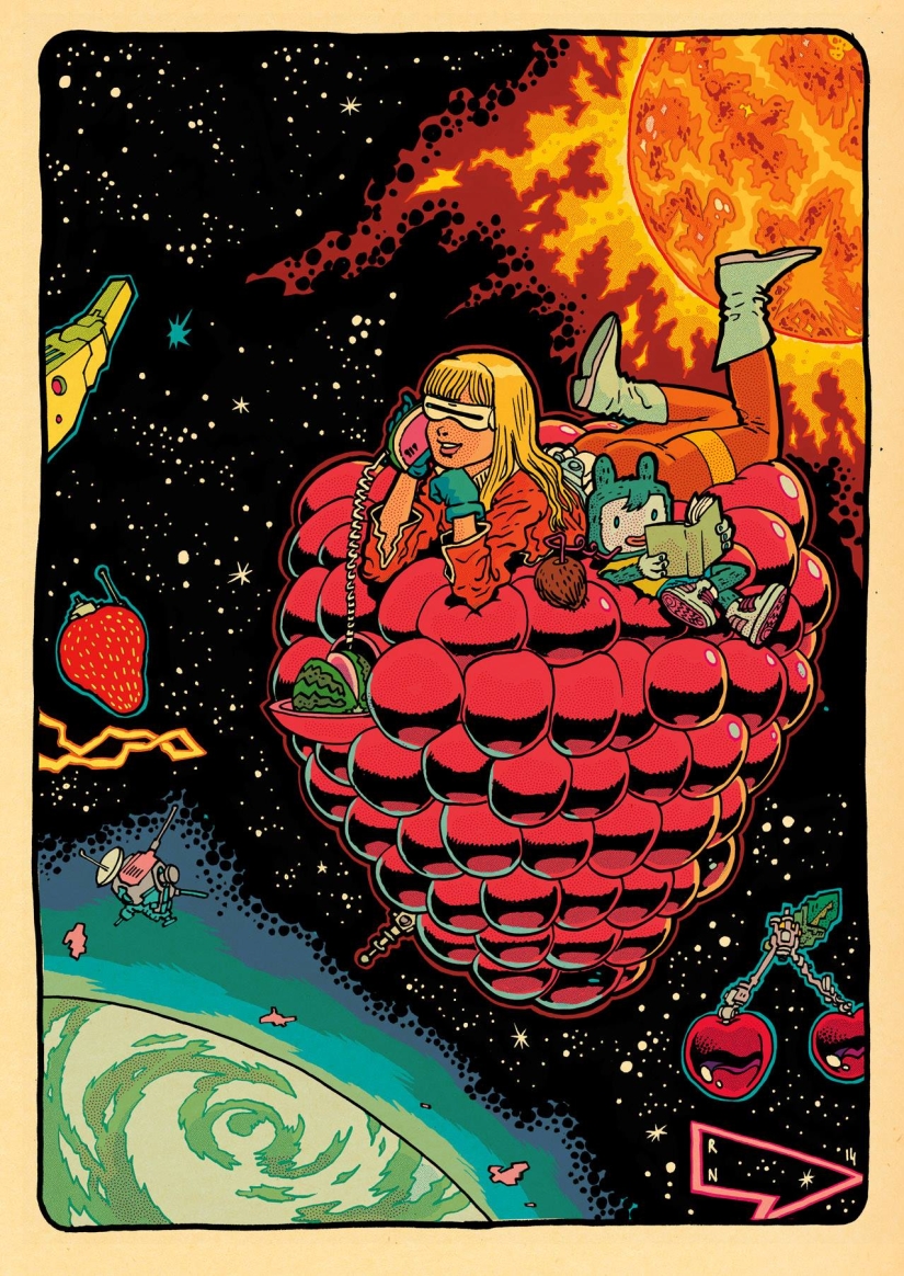 Belleza, mutantes y el thrash-ficción arte de Ralph Nisa