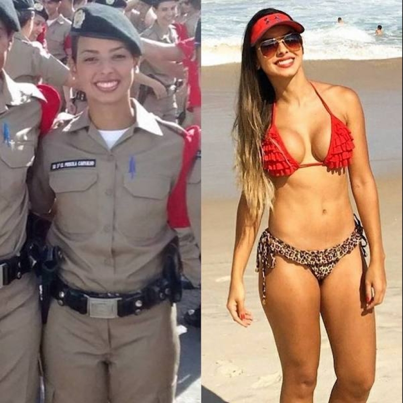 Bellezas en servicio: 25 chicas atléticas en uniforme y sin ella Bellezas en servicio: 25 chicas atléticas en uniforme y sin ella