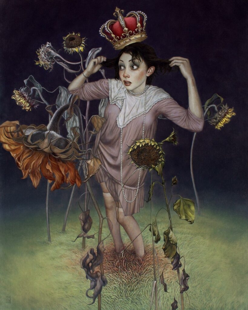 Bellezas misteriosas en las pinturas del maestro del realismo fantástico Michael Maschka