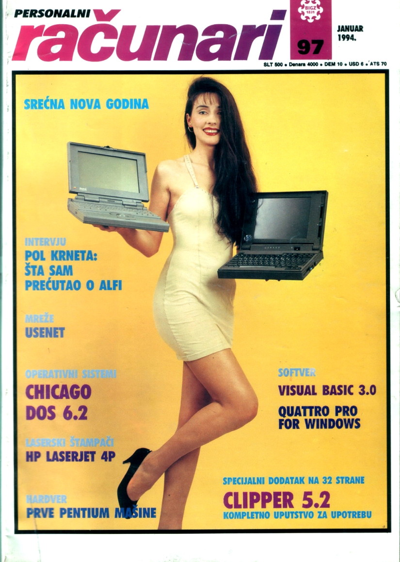 Bellezas retro de las portadas de una revista de informática yugoslava Bellezas retro de las portadas de una revista de informática yugoslava