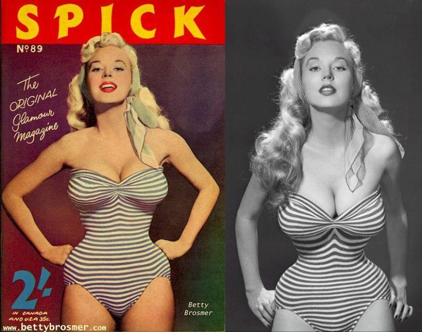 Betty Brosmer es la dueña de la figura más hermosa de los años 50 Betty Brosmer es la dueña de la figura más hermosa de los años 50