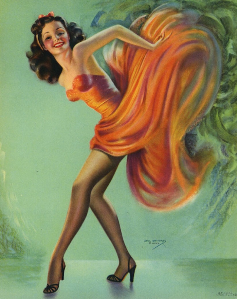 Billy DeVors - a diligent amateur who became a pin-up classic