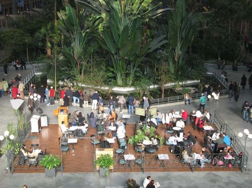 Botanical Garden at the Atocha Train Station in Madrid