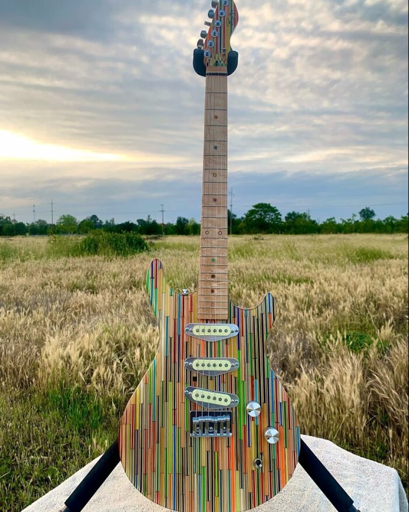 Burls Art Crafted 18 Extraordinary Guitars Using Unconventional Materials