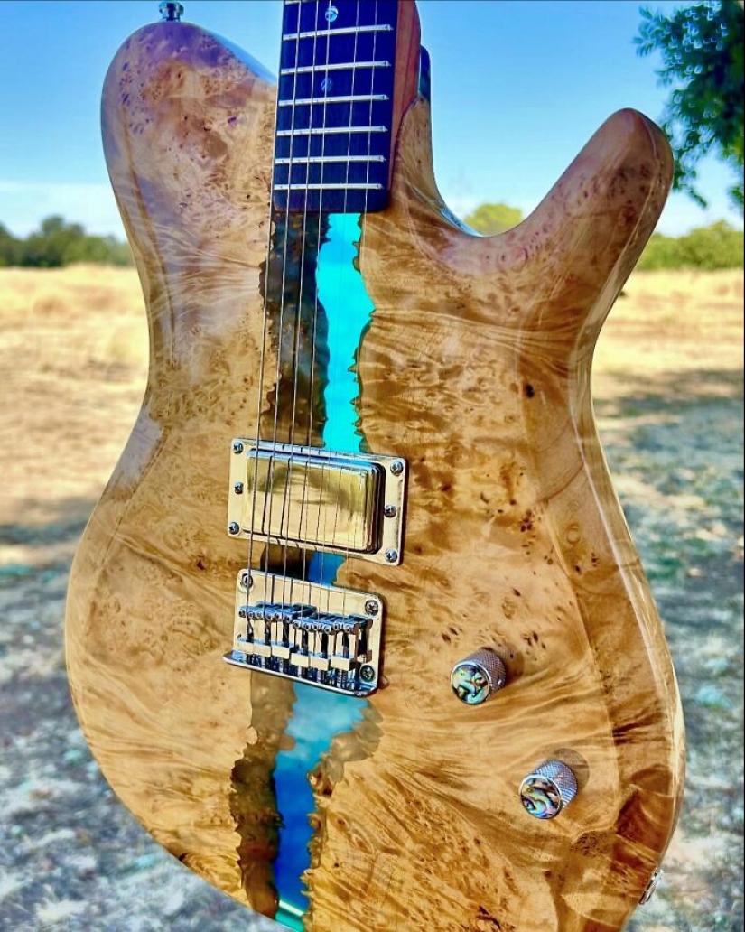 Burls Art Crafted 18 Extraordinary Guitars Using Unconventional Materials