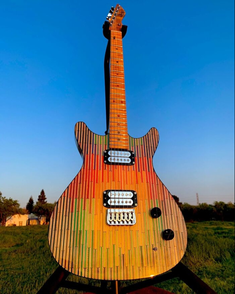 Burls Art Crafted 18 Extraordinary Guitars Using Unconventional Materials