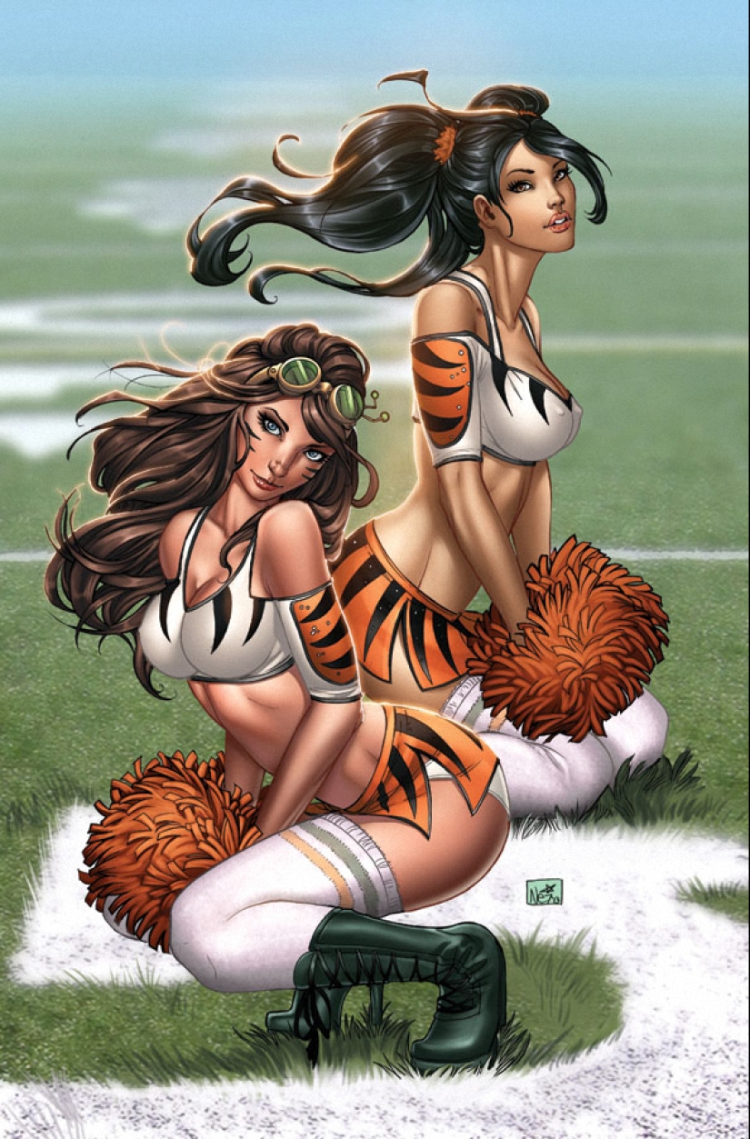 Captivating illustrations by comic master Nea Ruffino